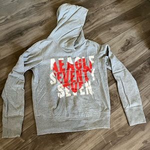 Grey American eagle hoodie